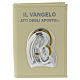 Vangelo per Battesimo Madonna con Bambino similpelle s1