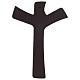 Wooden crucifix with silver plaque 8x10 inc s4