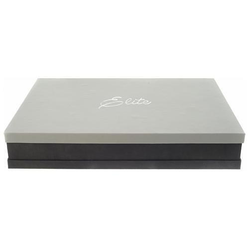 Crucifix in wengè wood and silver 29x45 cm 5