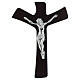 Crucifix Wenge and silver foil s1