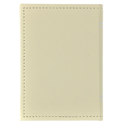 Evangelium mit Kunstledereinband und Silber-Plakette Gesicht Christus, 10x15 cm 3