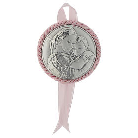 Medallón para cuna bilaminado Virgen de la Silla carillón