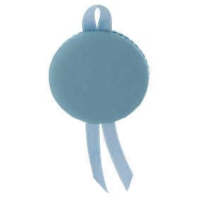 Medalhões e Medalhas para Berço: Medalhão para berço prata com caixa de música gravura Anjo