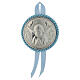 Medal for cradle silver with music box engraved Angel s1