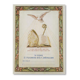 Pergaminho Confirmação Símbolos Crisma