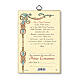 First Communion souvenir print on wood with certificate s3