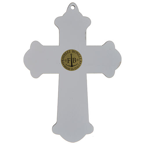 Confirmation cross printed on wood Holy Spirit and Gifts 3