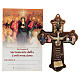 Croce Cresima Stampa su legno con diploma Spirito Santo e Doni s1