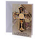 Holy Communion cross with greeting card Goblet and Last Supper s3