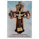 Krzyż Bierzmowanie nadruk na drewnie z kartą z życzeniami Duch Święty i Dary s1