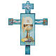 Krzyż Komunia tradycyjny z dyplomem Symbole Eucharystyczne s2