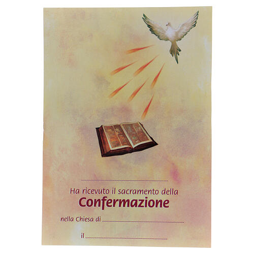 Croix Communion tridimensionnelle avec diplôme Saint-Esprit 3