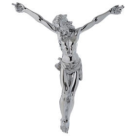 Body of Christ in silver plated resin 30x25 cm
