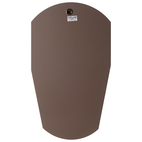 Crucifix, stylized bas-relief in white resin 45 cm 3