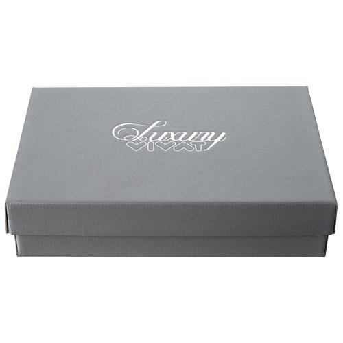 Crucifix, stylized bas-relief in white resin 45 cm 4