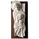 Holy Family, vertical bas-relief resin and wood s1