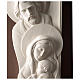 Holy Family, vertical bas-relief resin and wood s2