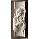 Maternity, vertical bas-relief in resin and wood s1