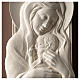 Cuadro Maternidad vertical resina blanca y madera gris ceniciento s2