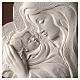 Ovales Bild Madonna mit Kind aus Harz und Holz s2