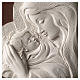 Cuadro ovalado Virgen con Niño resina y madera s2