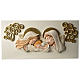 Holy Family, bas-relief in painted resin 15.5x31.5 in s1