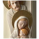 Quadro S. Famiglia dettagli oro resina e legno verticale s2