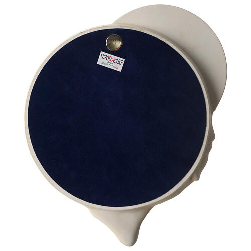 Relief Gesicht Jesu aus Harz, bemalt 3