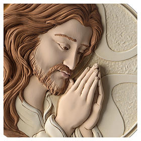 Cadeaux et souvenirs pour les occasions spéciales: Bas-relief Visage de Christ résine colorée