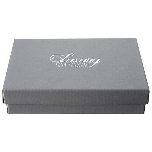 Relief Heilige Familie aus Harz mit goldenen Details 4