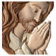 Bas-relief Jesus in painted resin s2