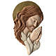 Bassorilievo profilo del Volto di Cristo resina colorata s1