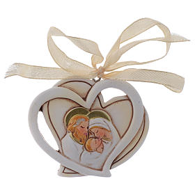 Holy Family favour, heart shaped 5 cm