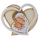 Baptism favour, heart shaped 9 cm s1