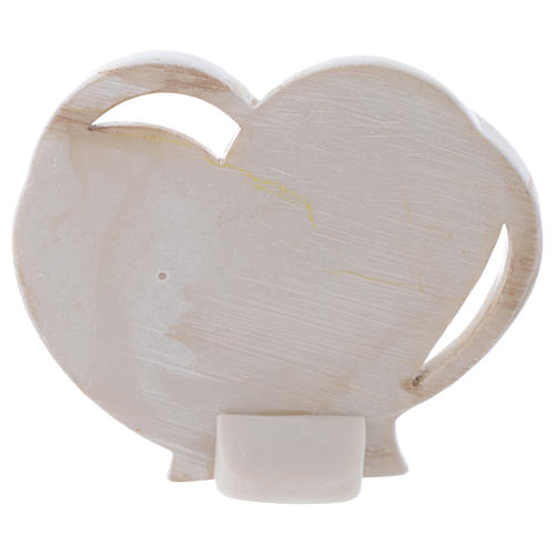 First Communion favour Holy Family, heart shaped 9 cm 2