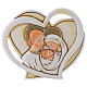 First Communion favour Holy Family, heart shaped 9 cm s1