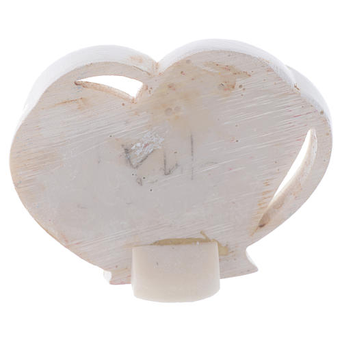 First Communion favour for boy, heart shaped 6.5 cm 2