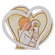 First Communion favour for boy, heart shaped 6.5 cm s1