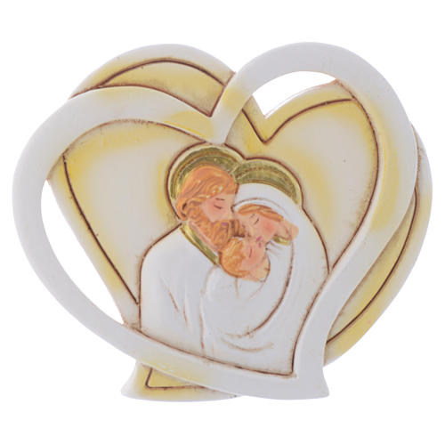 Holy Family favour, heart shaped 6.5 cm 1