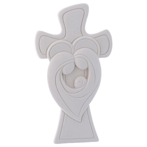 Pamiątka Krzyż stojący Święta Rodzina 10 cm 1