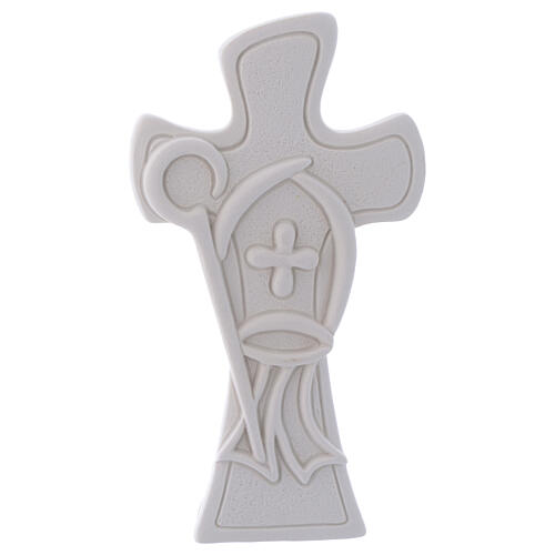 Andenken an die Konfirmation Kreuz aus Harz, 10 cm 1