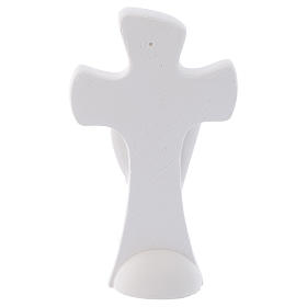 Souvenir de la Confirmation croix blanche en résine 9,5 cm