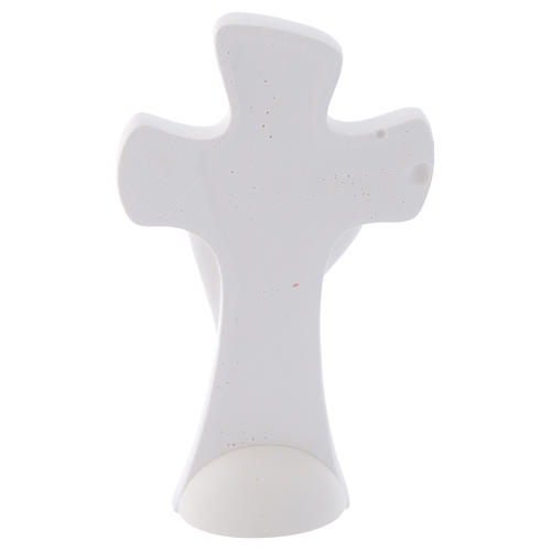 Bonbonnière Baptême Croix Ange gardien 9,5 cm 2