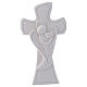 Bonbonnière Baptême Croix Ange gardien 9,5 cm s1