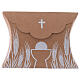 Communion gift box brown paperboard h 3.35 in s1