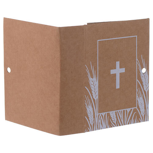 Gift box book shape with cross print h 3 in 3
