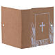 Gift box book shape with cross print h 3 in s3