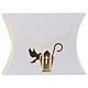 Confirmation gift box white and gold h 3.35 in s1