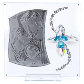 Dicas de Presentes e Lembrancinhas: Dica de presente imagem S. Família e flor azul 25x25 cm