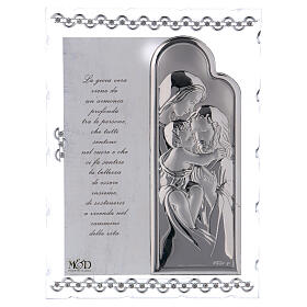Gift idea glass frame with Holy Family 8x6 in